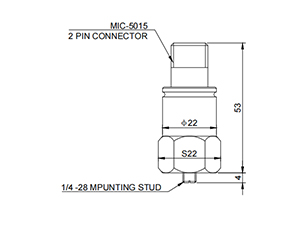 Sensor de vibração acelerômetro VPS-A002